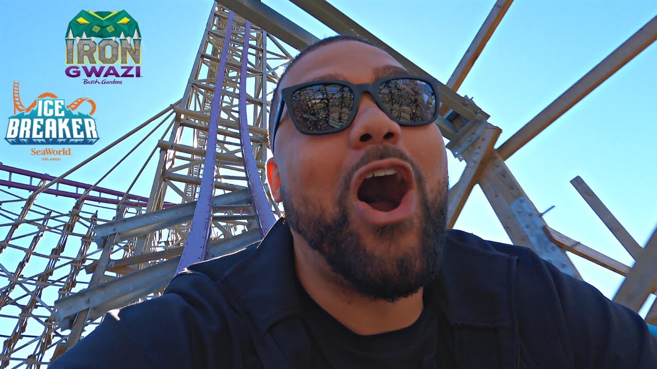 Riding Florida's Two Newest Roller Coasters in One Day! | Iron Gwazi & Ice Breaker | 4K POVs!