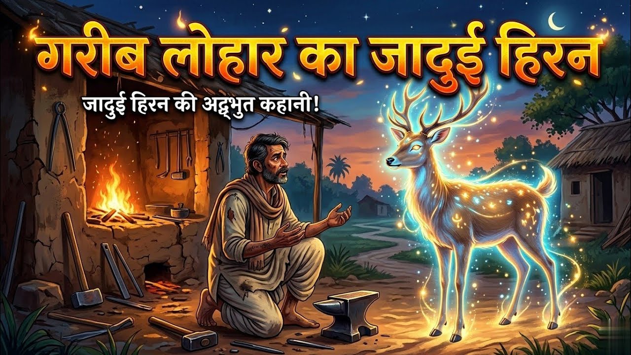 गरीब लोहार का जादुई हिरन | Hindi Story | Hindi Kahaniya | Moral Stories | cartoon story