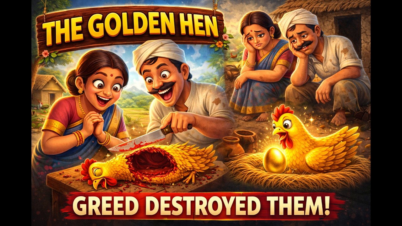 Golden Hen Story in Kannada | ಲೋಭದ ಪರಿಣಾಮ | Kids Moral Story | Nalini Ajjiya Kategalu