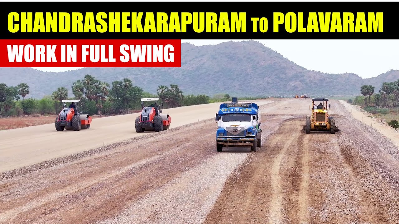 Chandrashekarapuram to Polavaram Highway Project, Work in Full Swing | Megha Engineering