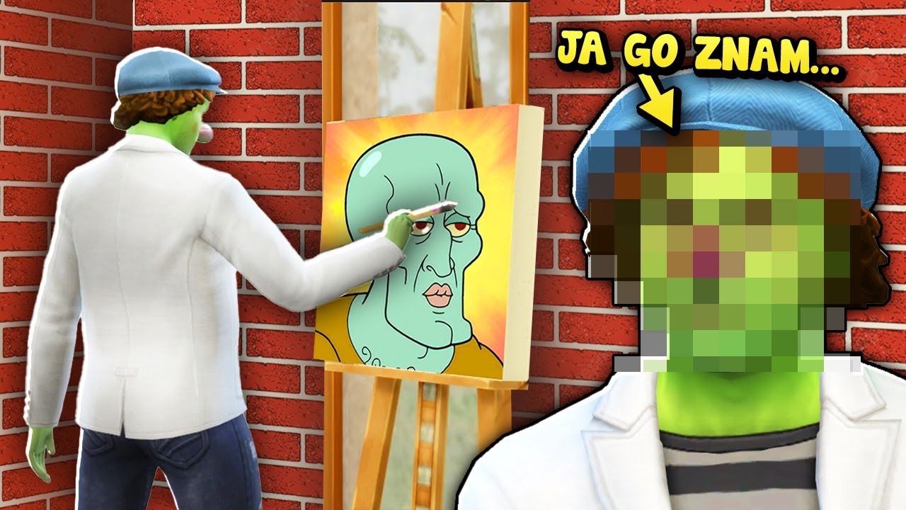 The Sims 4, ale... jestem beznadziejnym malarzem 😢