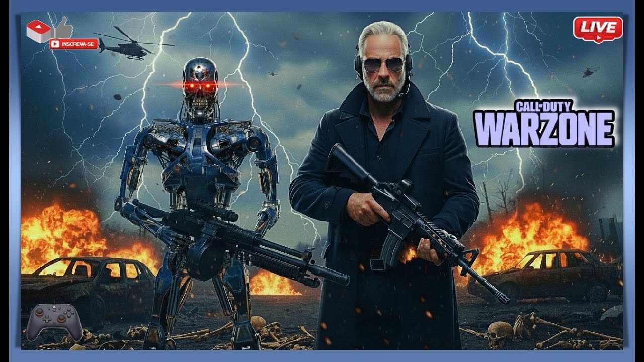 WARZONE live: EXTERMINADOR DO FUTURO! 🤖 A mira "Robótica" e o novo META que não ERRA! On-BoRa BB!