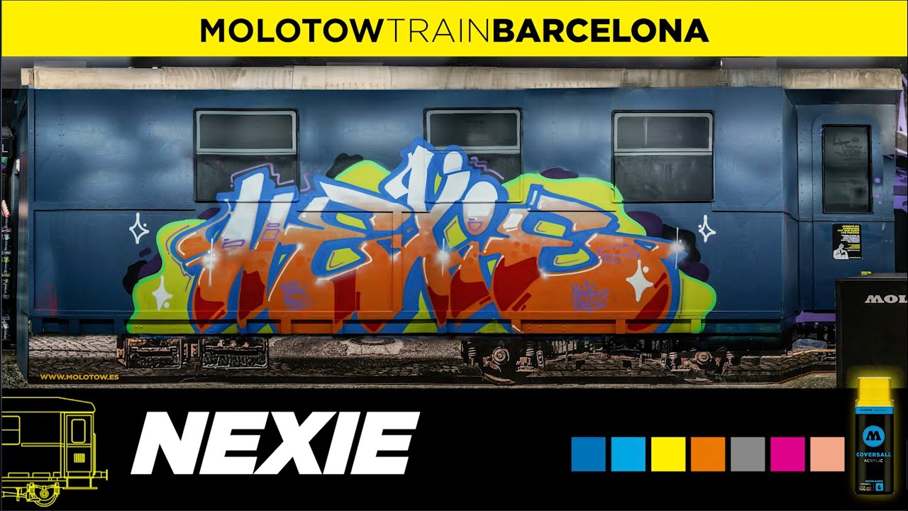 MOLOTOW TRAIN BARCELONA #NEXIE