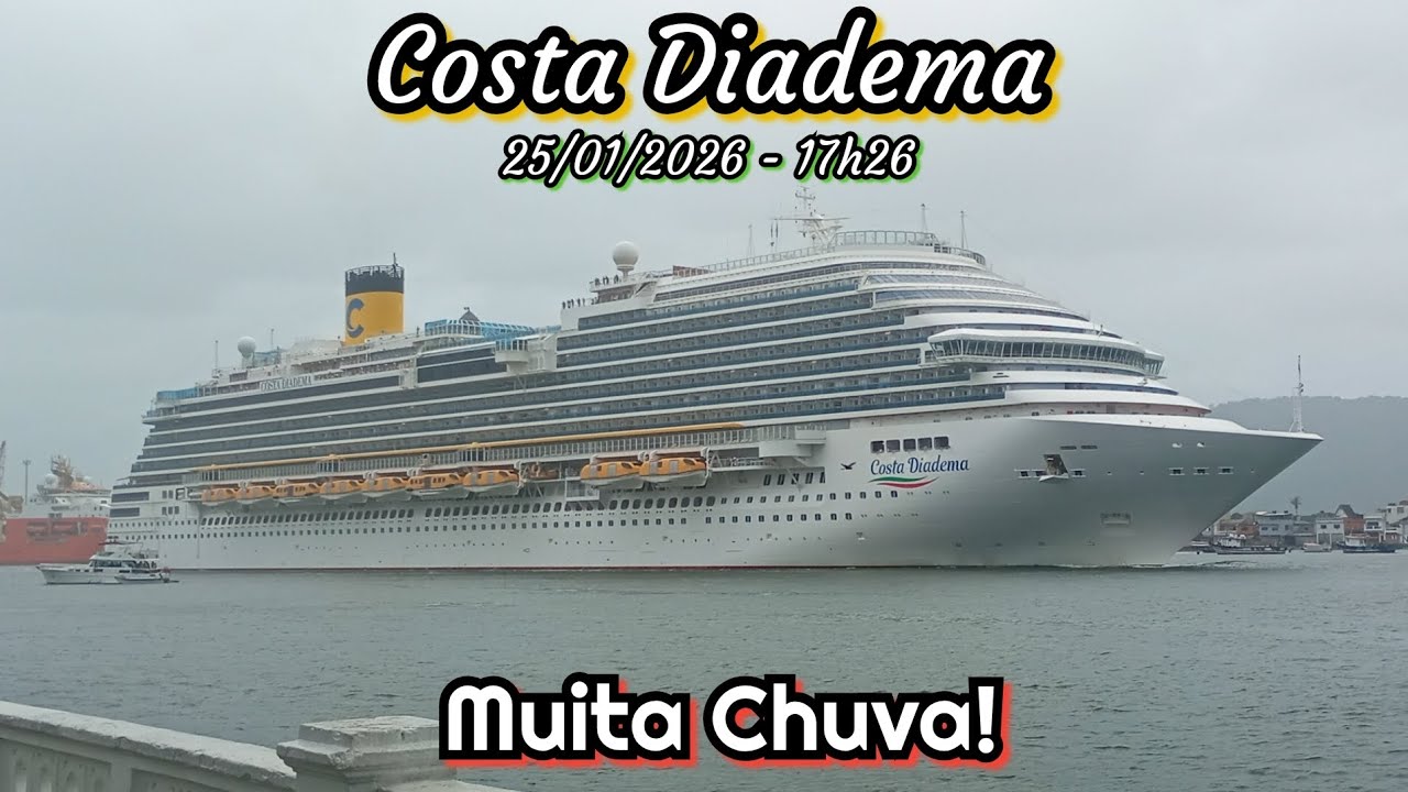 Costa Diadema - Uma saída carismática em um clima sombrio - 25/01/2026
