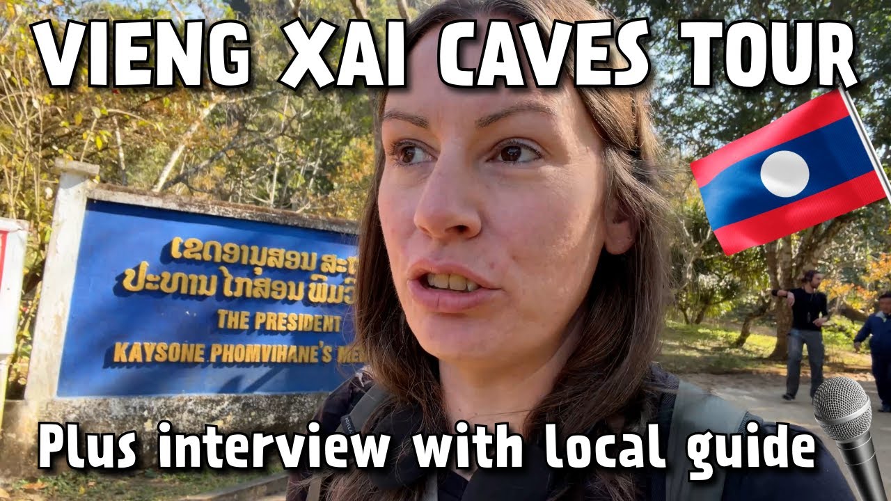 Vieng Xai Caves Tour (must do!) & Interview with Guide - Laos Budget Travel Vlog