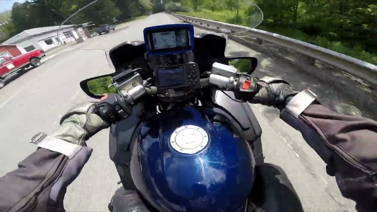 700 miles in a day on the Honda St1300 to New Hampshire Live free or die