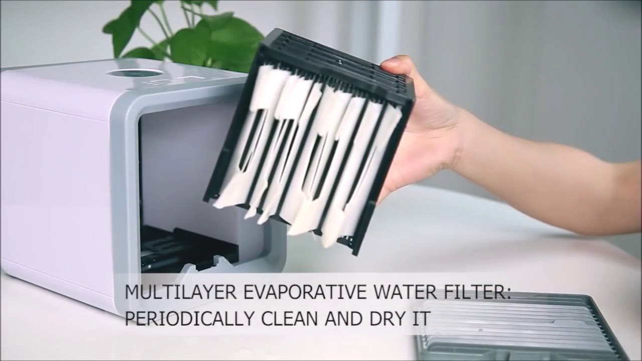 SIMPLYBEST Arctic Air Mini USB Portable Desktop Personal Space Cooler & Humidifier with 3 Speeds