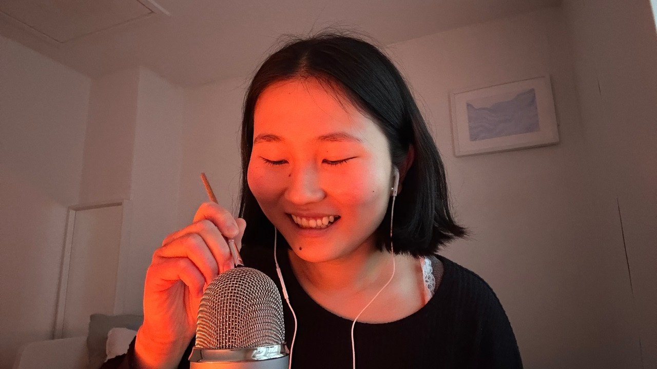 asmr for relaxation ✿ mic brushing & gentle rambles