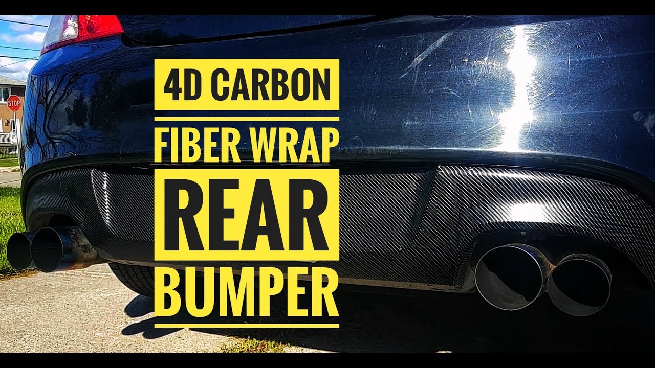4D Carbon Fiber Wrap Rear Bumper | Genesis Coupe