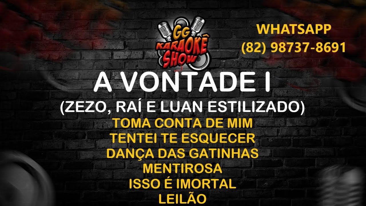 A Vontade I (Zezo, Raí e Luan Estilizado)-Toma Conta de Mim, Tentei te Esquecer e Outras