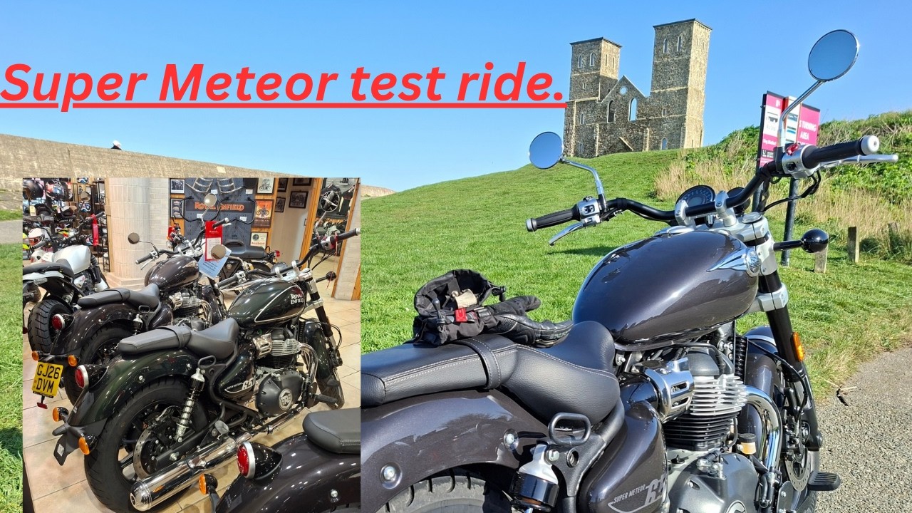 Super Meteor test ride to Herne Bay. A glorious ride to the Kent sea side to test the Royal Enfield.