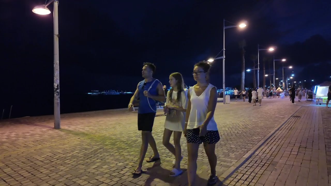 Cyprus Paphos Harbour Evening Walk