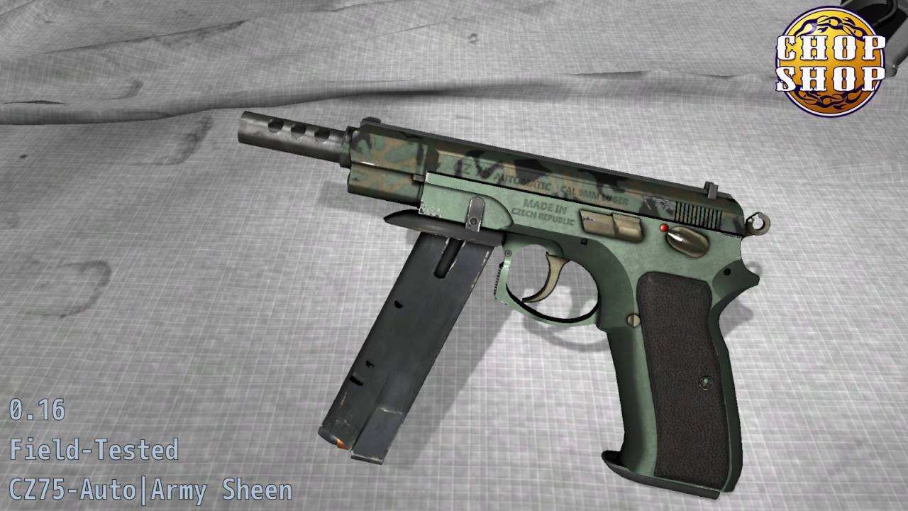 CZ75 Auto  Army Sheen  Wear/Float