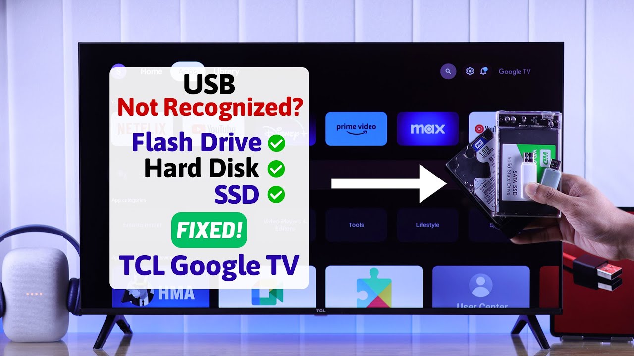 FIX- TCL Google TV Won&rsquo;t Recognize USB Flash Drive! [Not Showing]