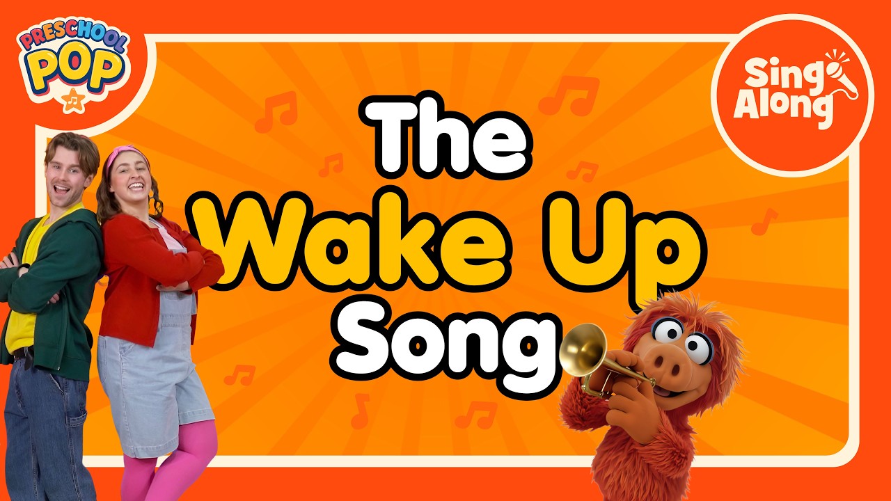 Wake Up Song | Jump up and down and dance - new Kids Sing-Along Lyric Video with Preschool Pop