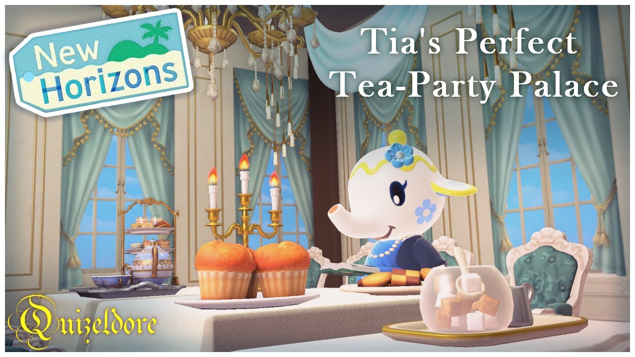 Designing Tia's Perfect Tea-Party Palace! | Happy Home Paradise DLC | ACNH Speed Build