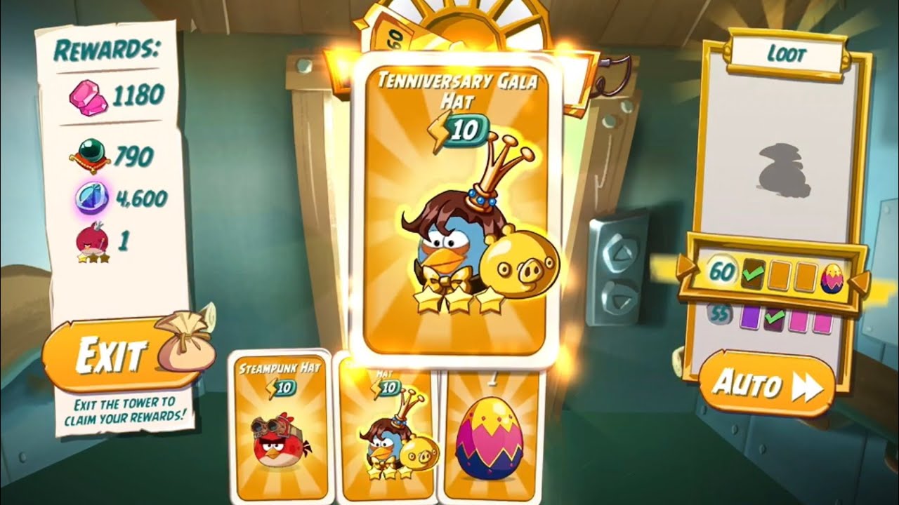 Tower of Fortune - Day 2 for PiggyCon Hat Set - Angry Birds 2