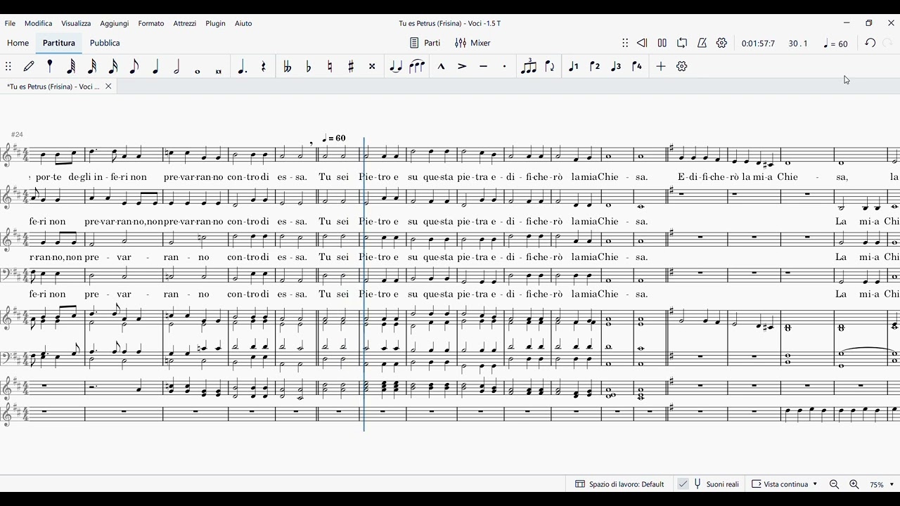 New   Tu es Petrus Frisina   Tutti (Voci e Organo)