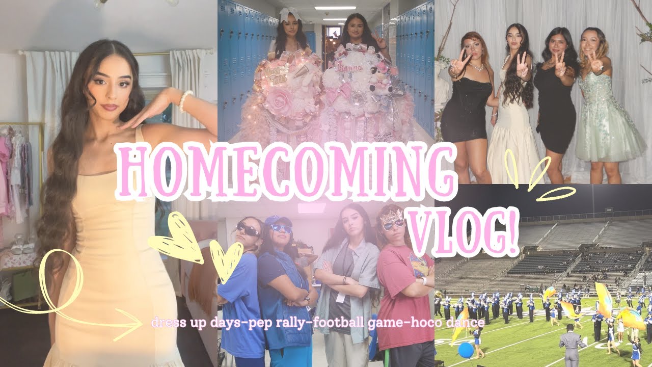 senior homecoming spirit week📣 dress up+pep rally+ football game+texas mums+homecoming dance