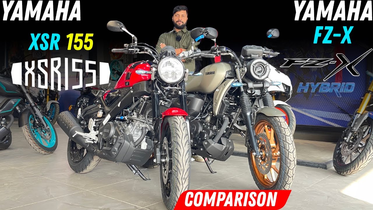 Yamaha XSR 155cc vs Yamaha FZX Hybrid Deep Detailed Comparison | Features Price