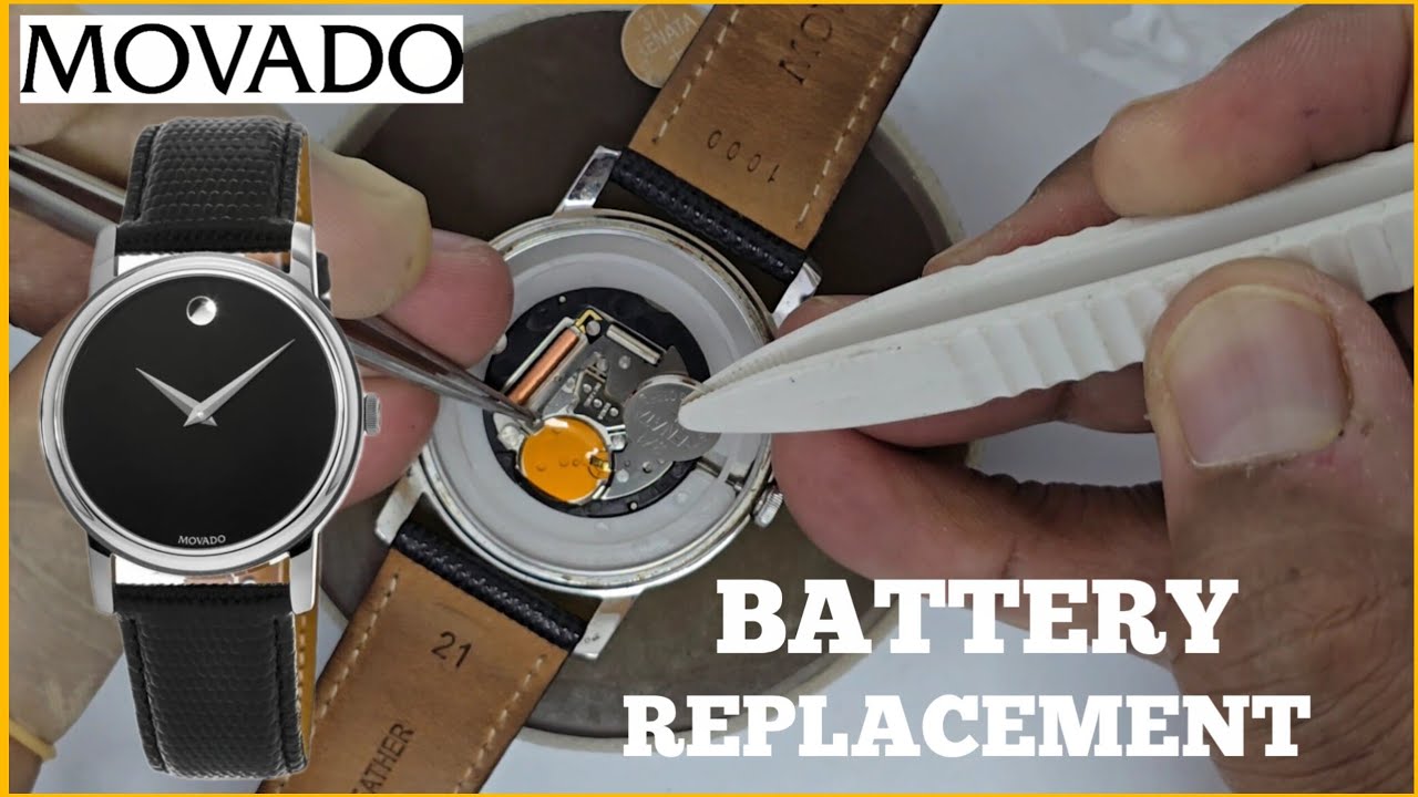 How To Change Battery MOVADO Chrono watch