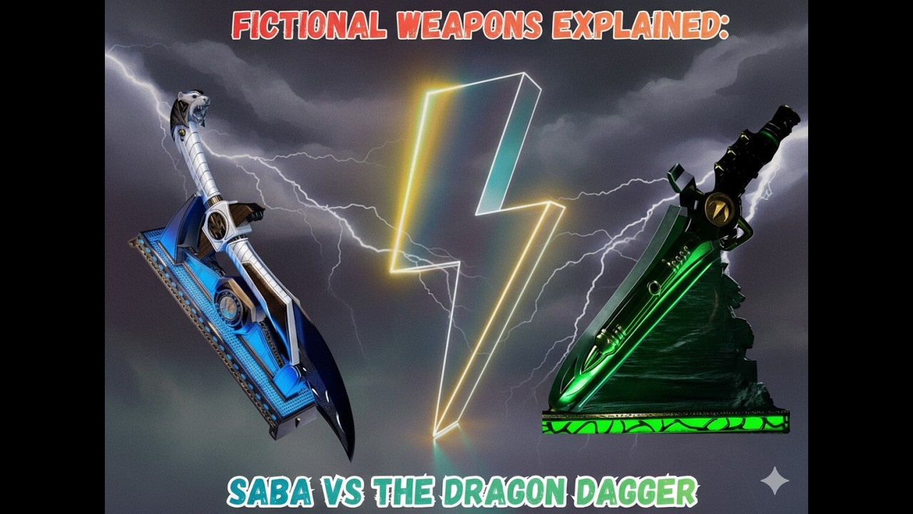 Fictonal Weapons Explained: The Dragon Dagger VS Saba #mmpr