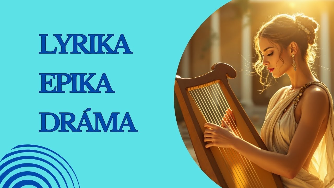 LITERÁRNE DRUHY: Lyrika, epika, dráma (PREHĽAD) | Znaky a žánre | Pomôcka na maturitu 📚