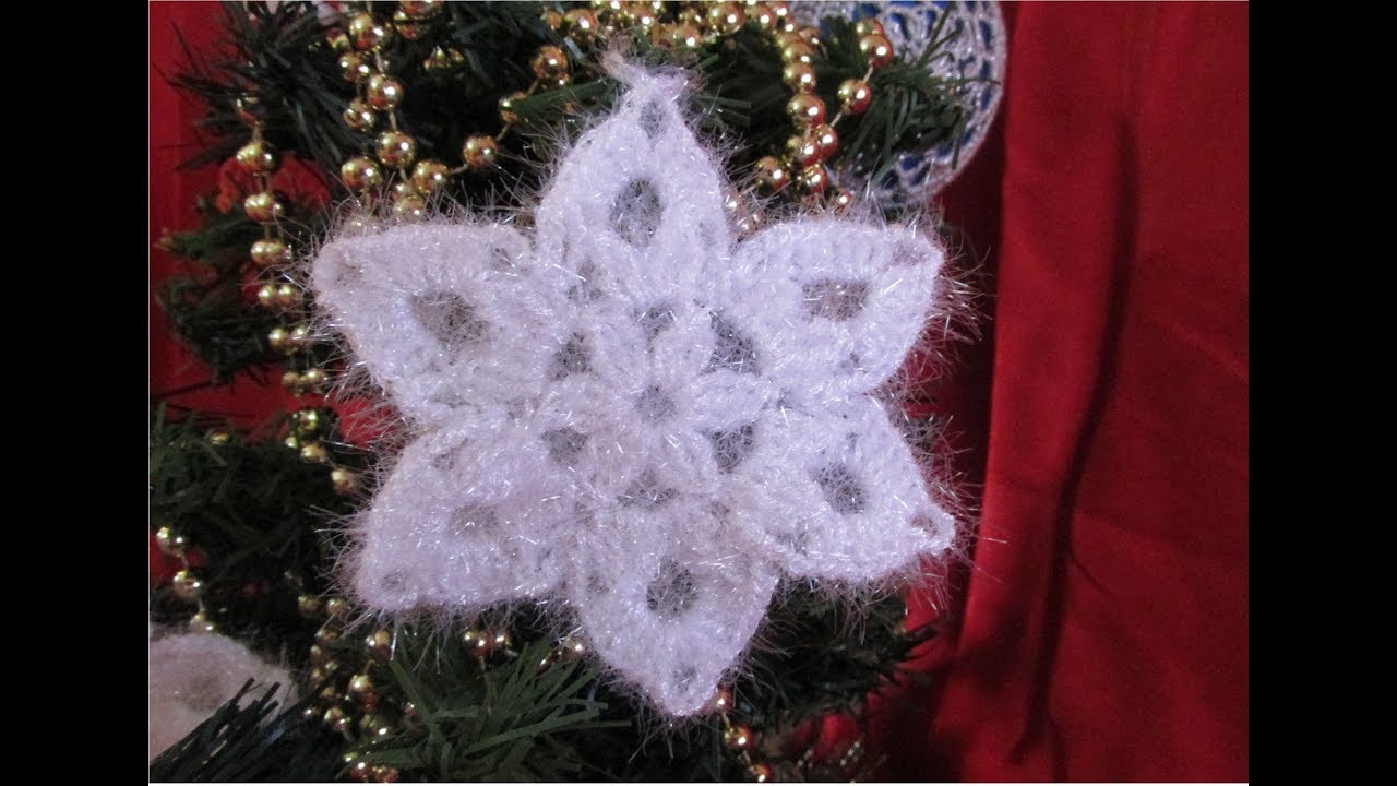 Fulg de nea crosetat / Decoratiune pentru Craciun