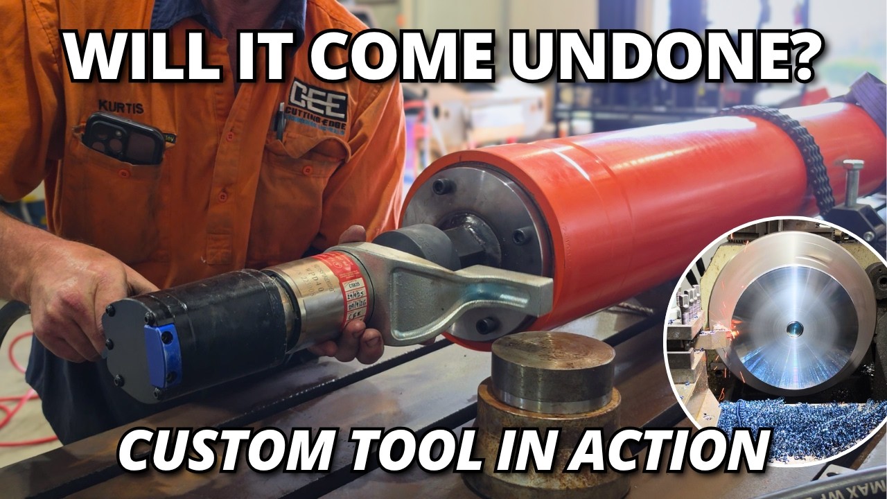 We Made a Custom Tool to Disassemble This Mining Truck Accumulator
