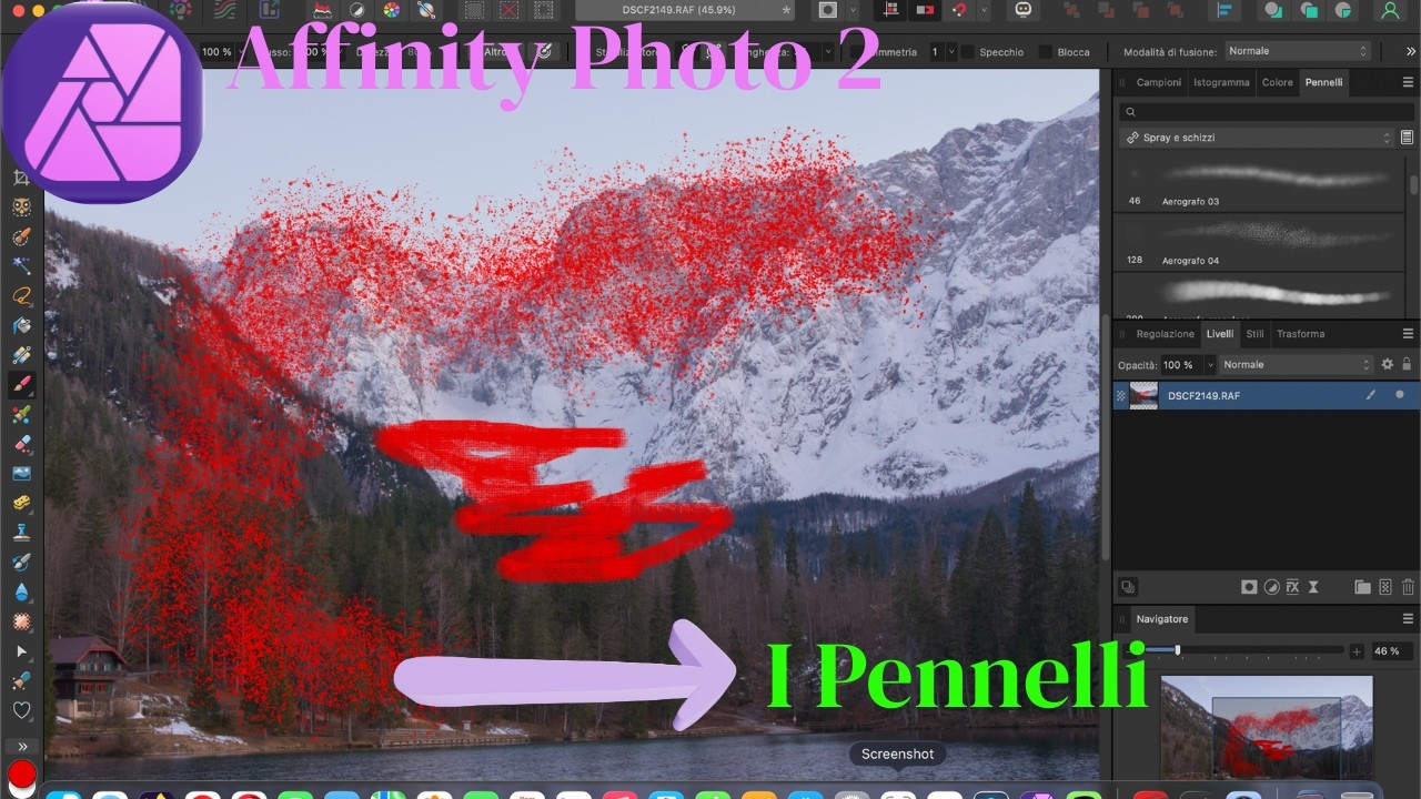 Uutilizzare i PENNELLI in #affinity PHOTO2 #tutorial #tutorials