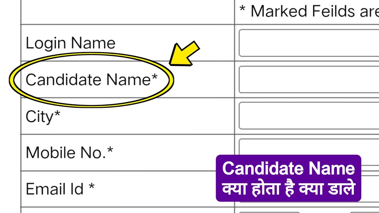 What is Candidate Name?