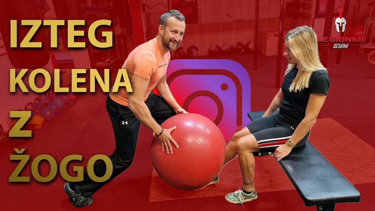Izteg kolena z ŽOGO. Trening ali počitek? Odločitev je na tvoji strani.