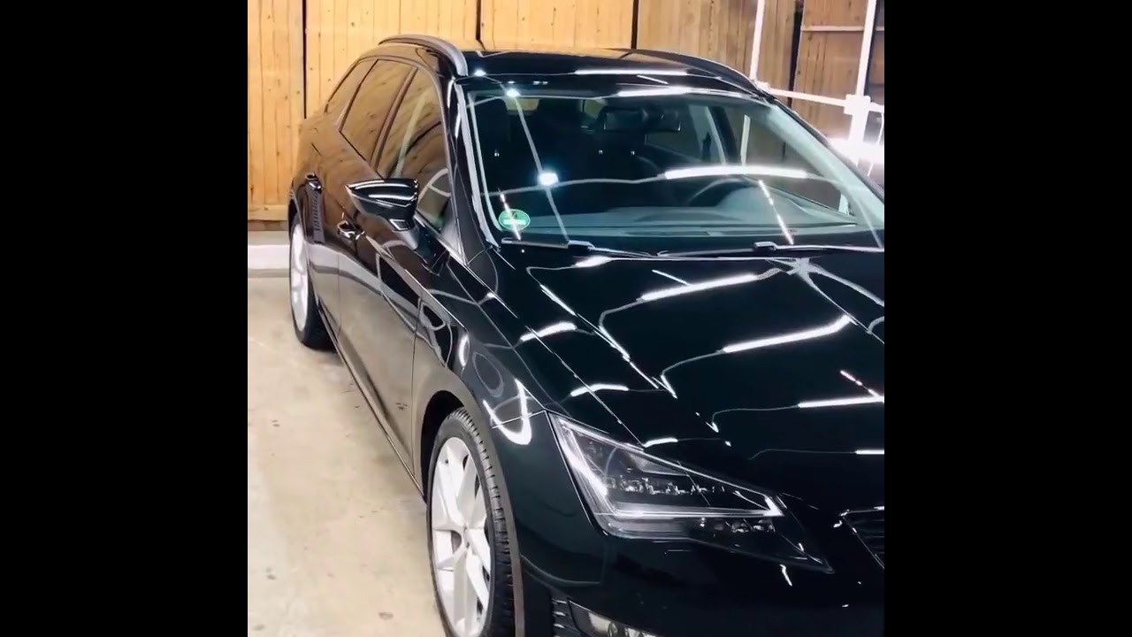 Seat Leon (Fahrzeugaufbereitung) Waschstra&szlig;en Kratzer Entfernung + glanz Politur + Versieglung