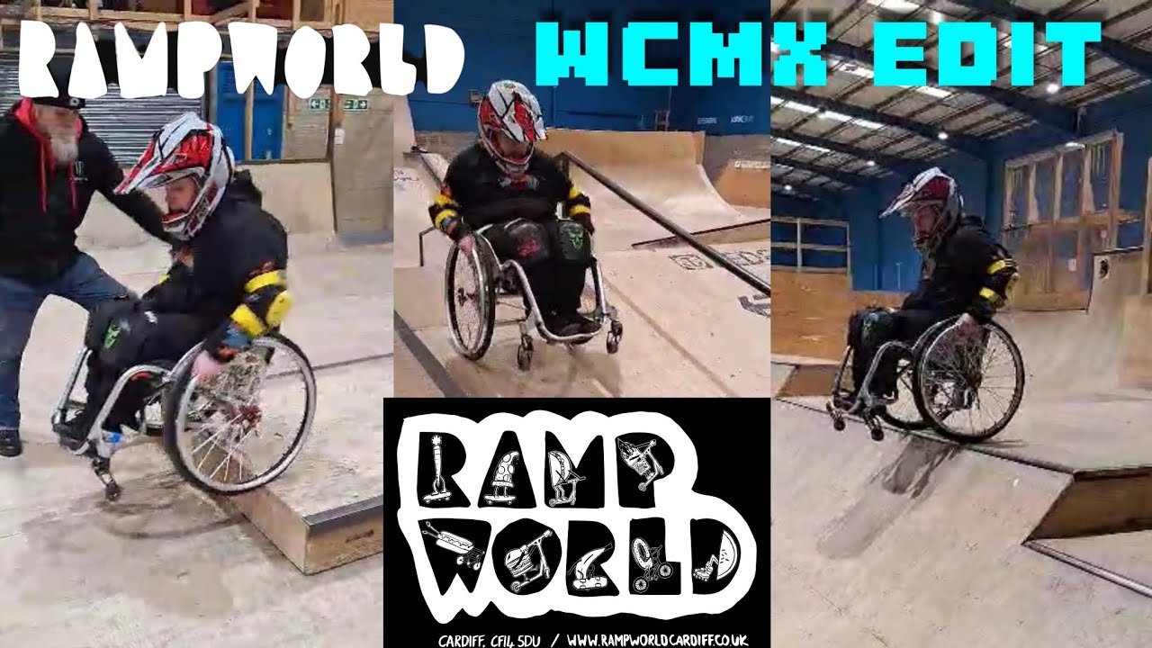 INSANE WCMX Stunts at RampWorldCardiff! Wheelchair Motocross EXTREME Tricks!