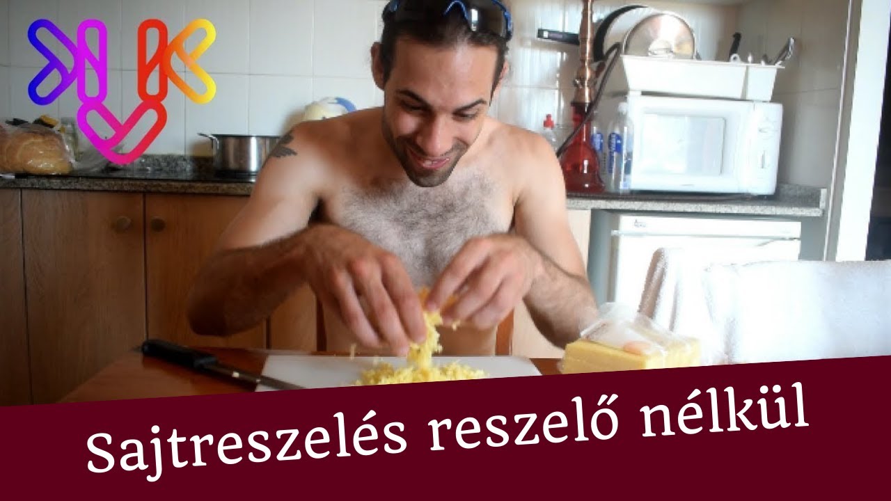 Sajtreszel&eacute;s reszelő n&eacute;lk&uuml;l