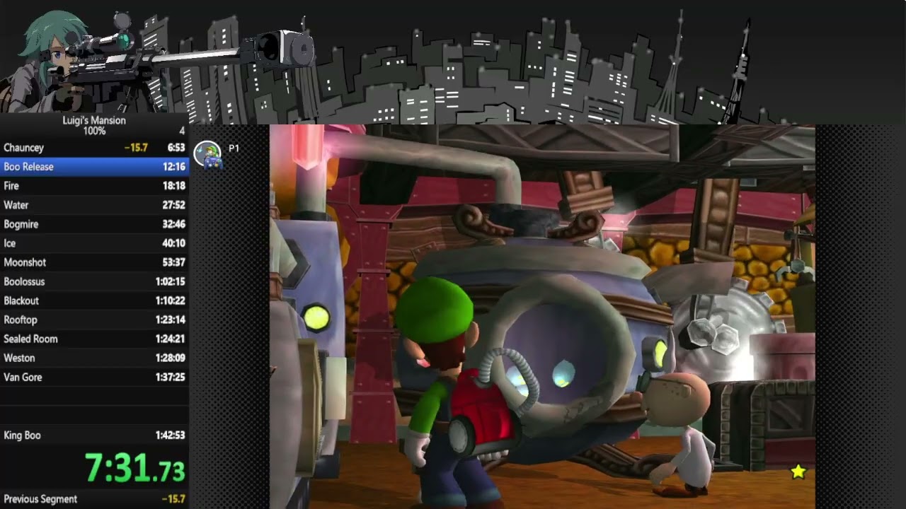 Luigi's Mansion speedrun 30 day bootcamp: day 1 pt2