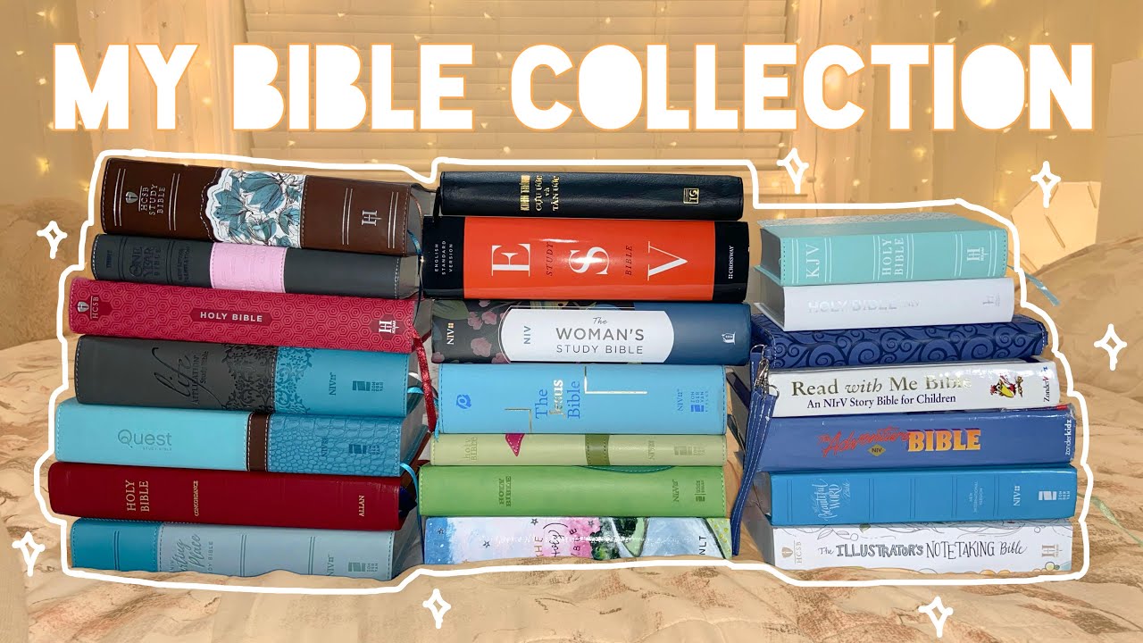 MY BIBLE COLLECTION! | journaling, reading, study bibles & some funny stories!