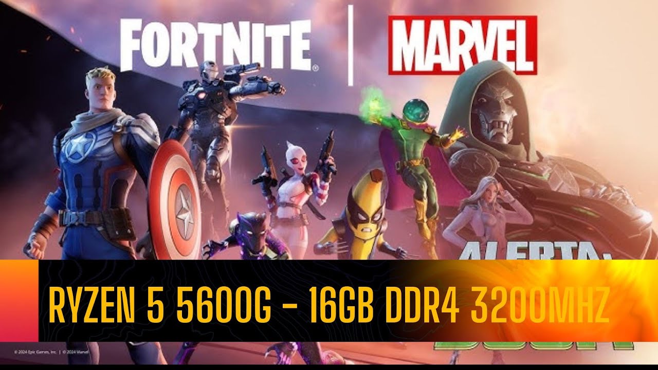 Fortnite - Capitulo 5 Temporada 4 - Ryzen 5 5600G & 16GB DDR4 3200Mhz