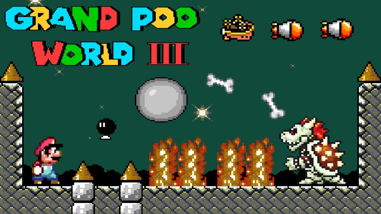Grand Poo World 3: Final Level + Final Boss [TAS]