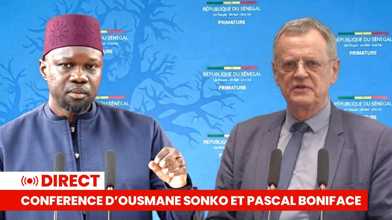 🔴 Direct &bull; Conf&eacute;rence d&rsquo;Ousmane Sonko et Pascal Boniface : Afrique &agrave; la conqu&ecirc;te de sa souverainet&eacute;