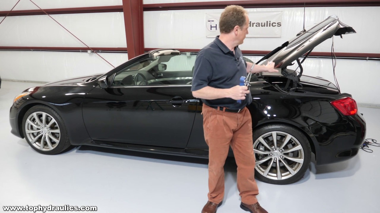 Infiniti G37S - How To Manually Close The Convertible Top