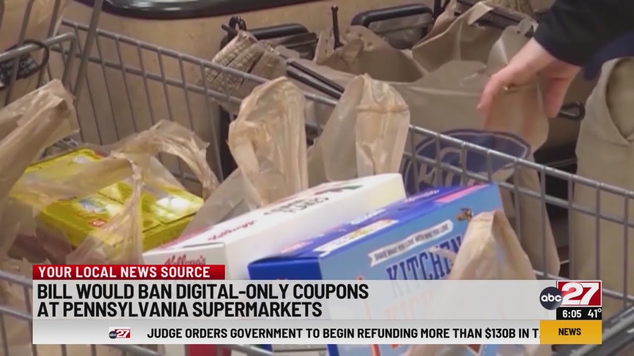 Bill would ban digital-only coupons at Pennsylvania supermarkets