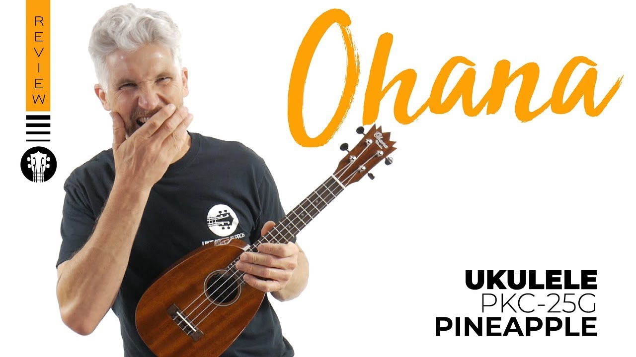 Ohana PKC-25G Pineapple Concert Ukulele All Solid Mahogany | #Ukulele Review