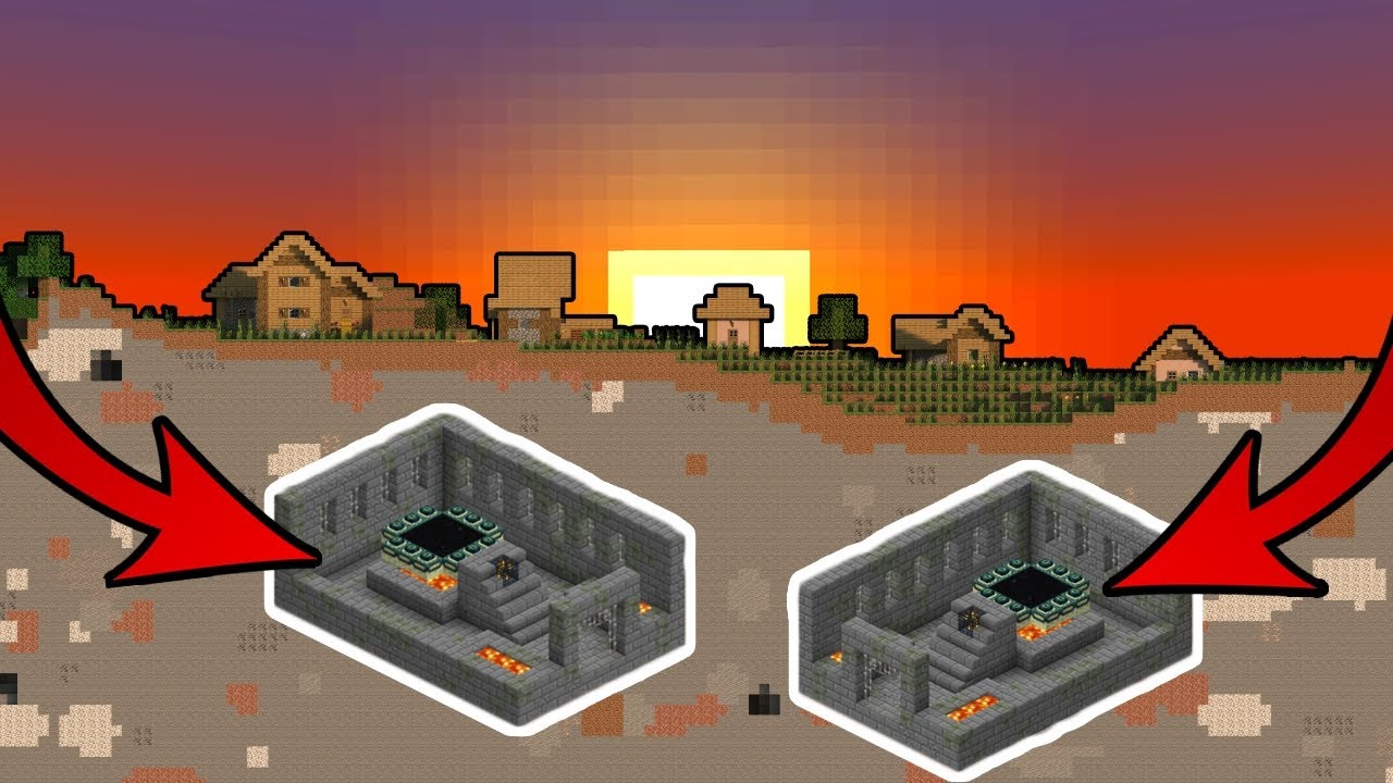 There Are 2 END PORTALS Underneath These MINECRAFT VILLAGES!
