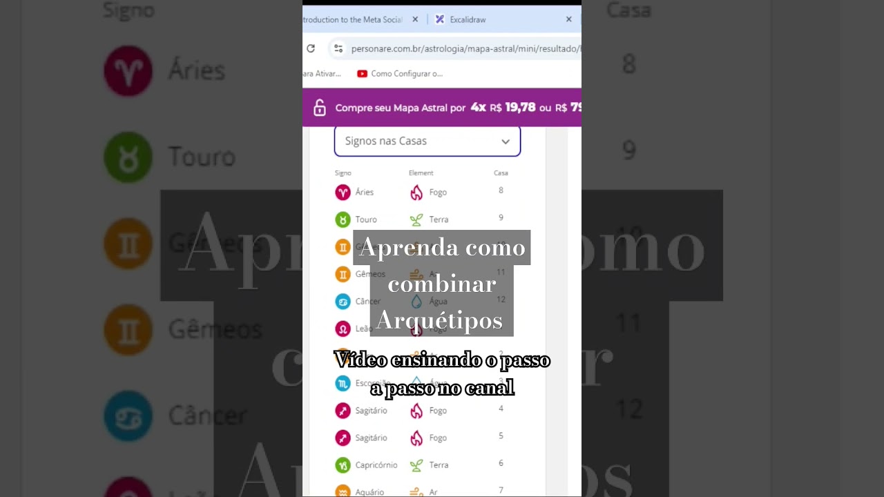 Como combinar Arqu&eacute;tipos usando o Mapa Astral #arquetipos #tarot #abrahamhicks