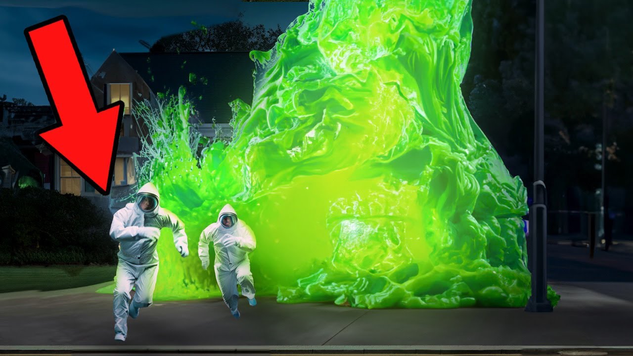 Worlds Largest Glow in the Dark Elephant Toothpaste Reaction