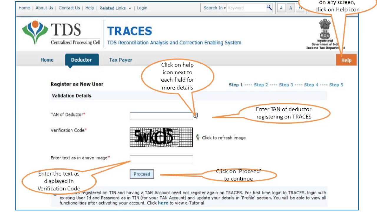 Resend Activation Code-TAN Registration on Traces