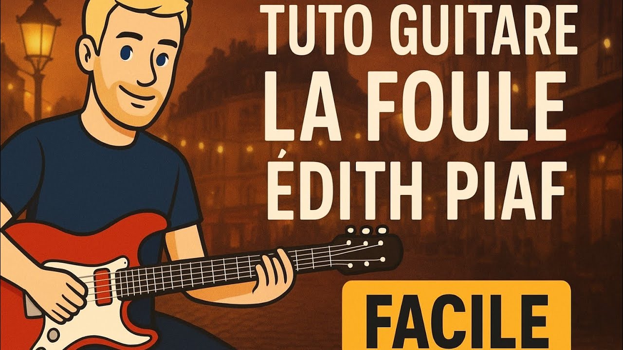 Tuto Guitare « La Foule » – version débutant, pour impressionner ton entourage 