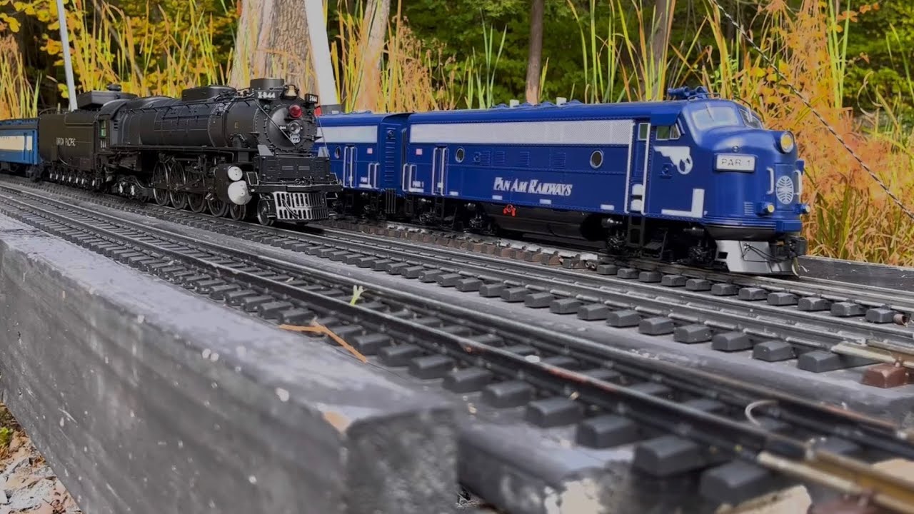 G scale USA trains Pan am over the rockwall canyon railroad