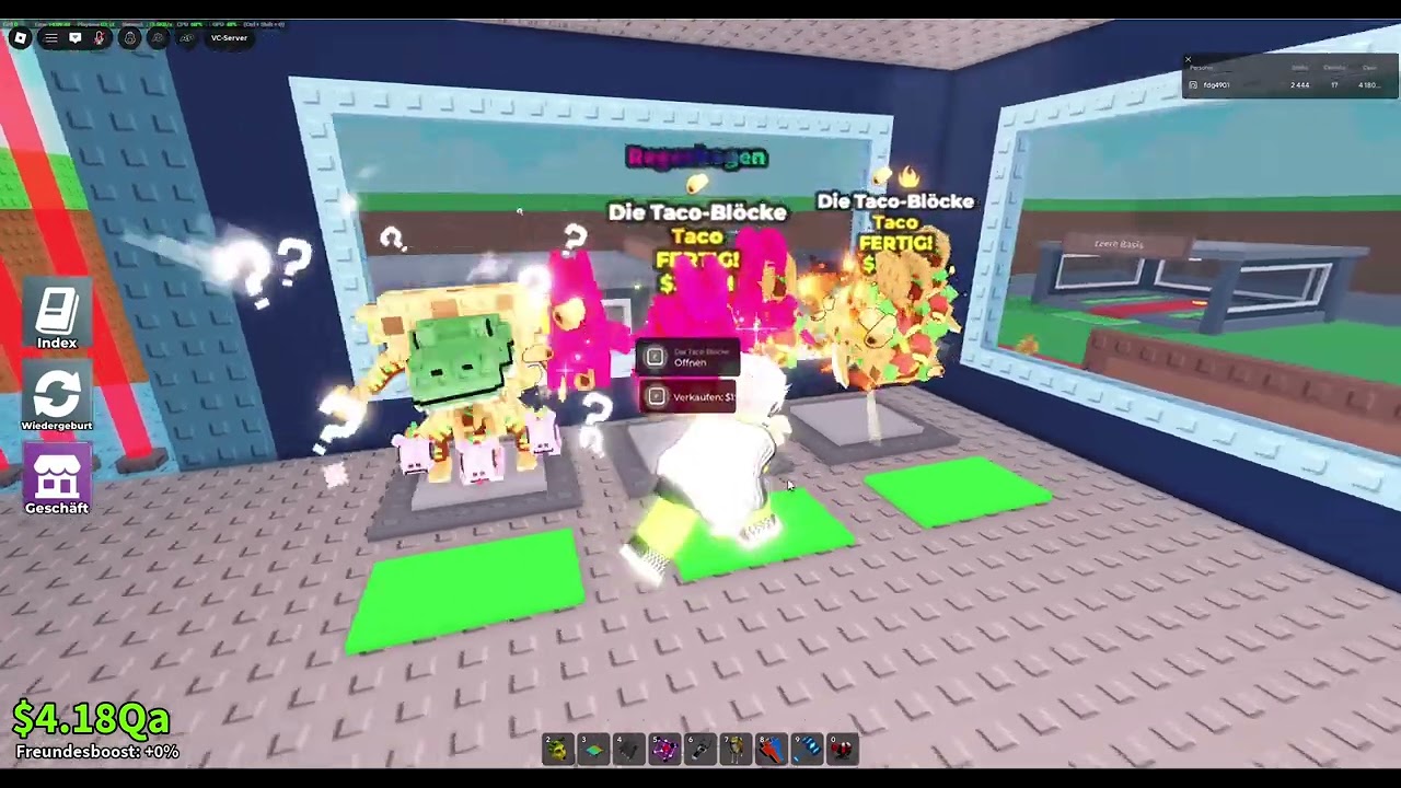 Steal a Brainrot Admin Blöcke Opening